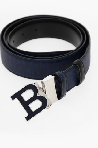 Reversible leather B BUCKLENAMEL Belt 35mm 