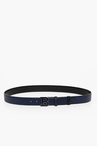 Reversible leather B BUCKLENAMEL Belt 35mm 
