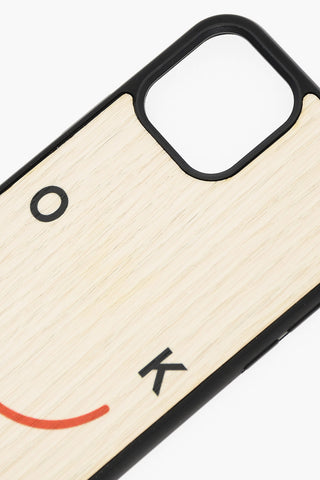 Wooden OK Iphone 12/12 PRO Hard Case
