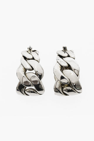 Chain-Shaped Hoop Earrings
