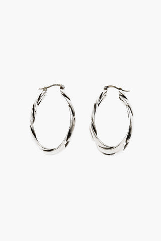 Chain-Shaped Hoop Earrings