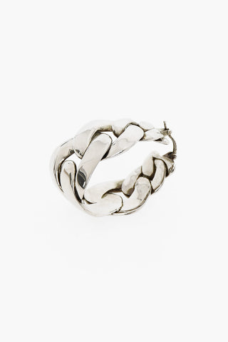 Chain-Shaped Hoop Earrings