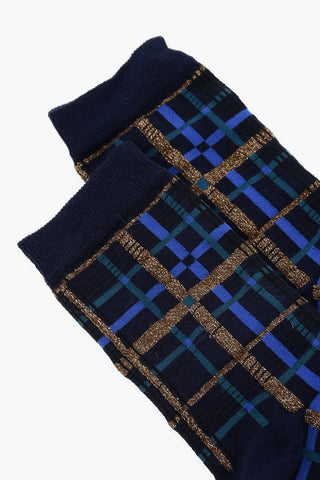 Cotton Blend TALENCE Socks with Lurex Details