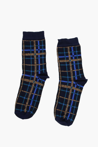 Cotton Blend TALENCE Socks with Lurex Details
