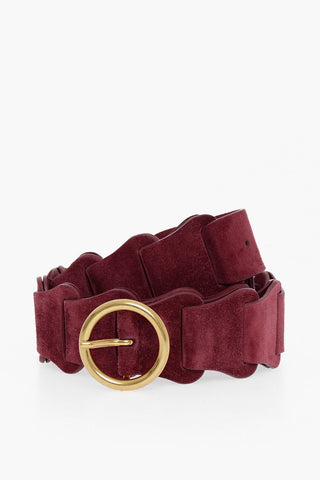 Suede Belt with Weaves