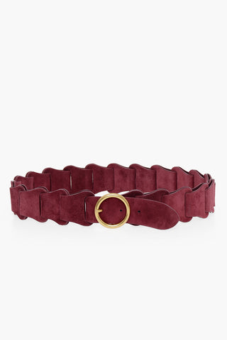 Suede Belt with Weaves