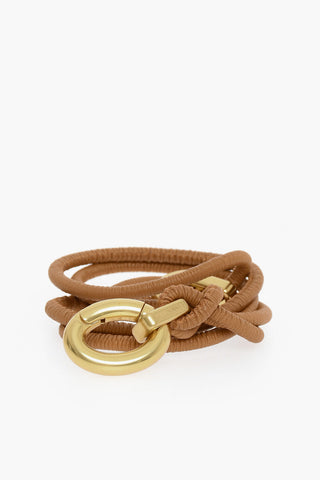 Leather Double Belt with Metal Closure 10mm