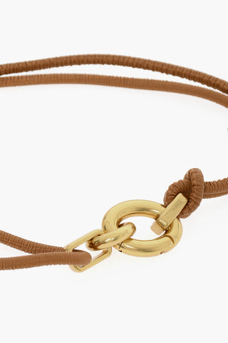 Leather Double Belt with Metal Closure 10mm
