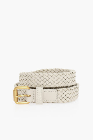 Cintura in Pelle Intrecciata