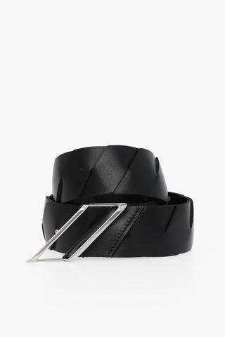Leather Belt FRENCH with Decorative Buckle