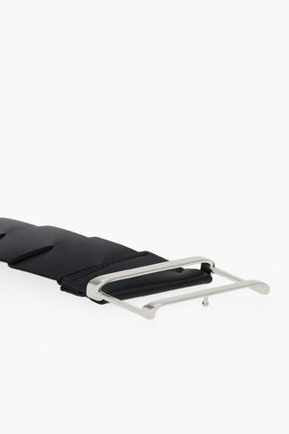 Leather Belt FRENCH with Decorative Buckle