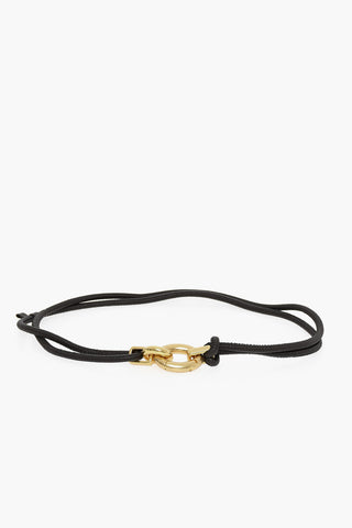 Fabric Double Belt with Metal Closure