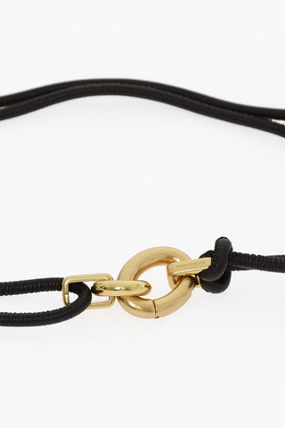 Fabric Double Belt with Metal Closure