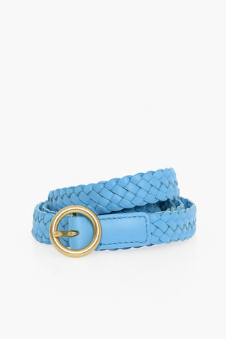 Cintura in Pelle Intrecciata