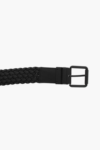 Two-toned Woven Leather Belt