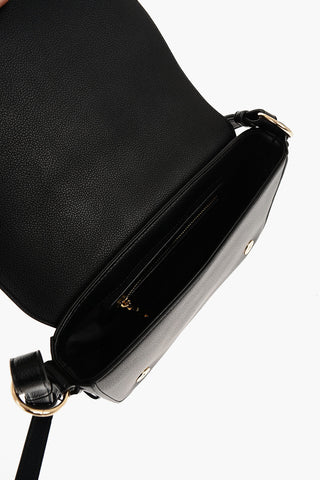 LOVE Faux Leather STARRY NIGHT Shoulder Bag with Studs and Golden Details