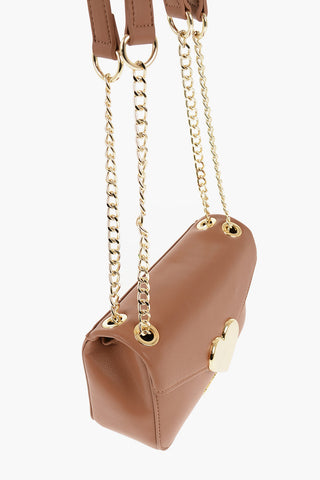 LOVE Faux Leather ECO-FRIENDLY GRACIOUS Shoulder Bag with Metal Heart