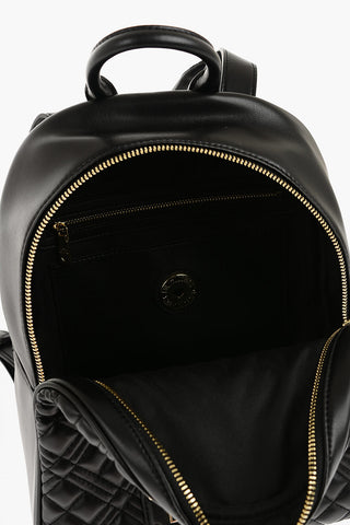 LOVE Quilted Faux Leather Backpack with Golden Logo