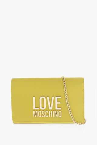 LOVE Faux Leather Bag with Chain Shoulder Strap
