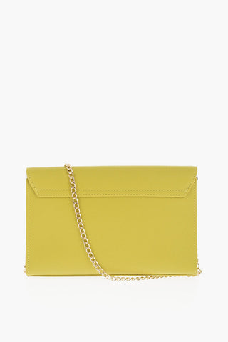 LOVE Faux Leather Bag with Chain Shoulder Strap
