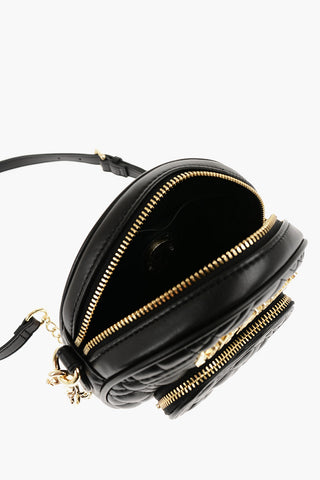 LOVE Quilted Faux Leather Bag with Heart-Shaped Pocket