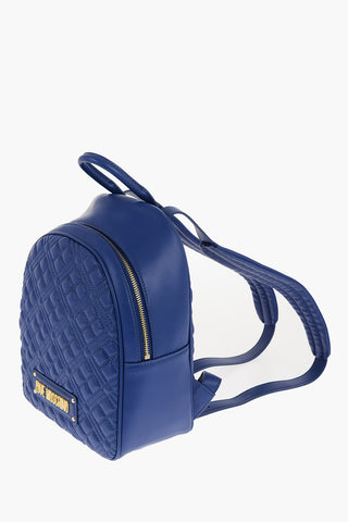 LOVE Stepp-Rucksack aus Kunstleder mit goldenem Logo