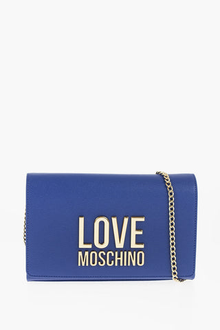 LOVE Faux Leather Bag with Chain Shoulder Strap