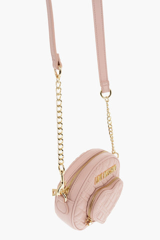 LOVE Runde Umhängetasche mit herzförmiger Tasche