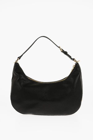 LOVE Borsa Hobo ECO-FRIENDLY GIANT in Ecopelle Martellata con Maxi Logo Dorato 	