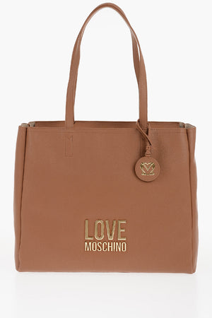LOVE Schultertasche aus Kunstleder mit goldenem Logo