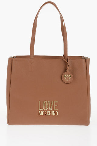 LOVE Schultertasche aus Kunstleder mit goldenem Logo