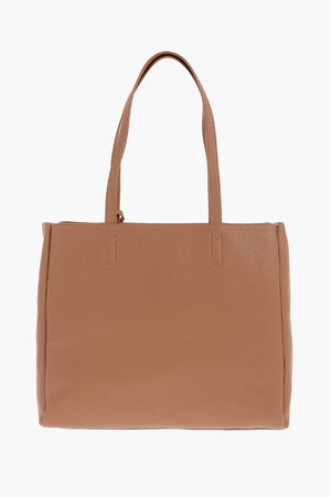 LOVE Schultertasche aus Kunstleder mit goldenem Logo