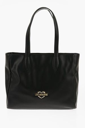 LOVE Borsa Tote in Ecopelle con Pouch a Forma di Cuore
