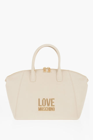 LOVE Borsa Tote in Ecopelle con Logo Dorato
