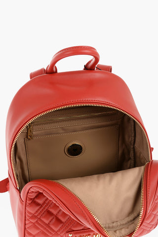 LOVE Stepp-Rucksack aus Kunstleder mit goldenem Logo