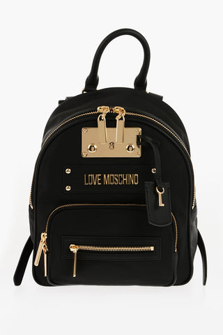 LOVE Nylon Backpack with Metal Safety Closure