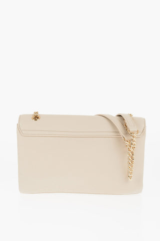 LOVE Faux Leather Shoulder Bag with Golden Details