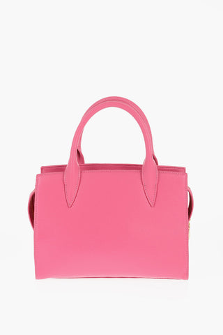 LOVE Borsa Tote in Tinta Unita con Logo Dorato