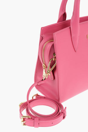 LOVE Borsa Tote in Tinta Unita con Logo Dorato