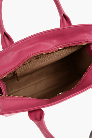 LOVE Borsa Tote in Tinta Unita con Logo Dorato