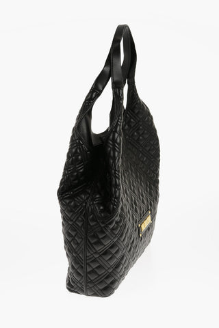 LOVE Quilted Faux Leather Bag with Matched Pouch