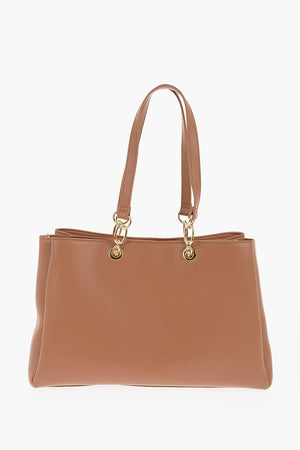 LOVE Tote-Bag aus Kunstleder mit goldenem Herz