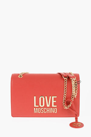 LOVE Eco Leather Shoulder Bag with Gold Details