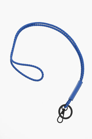 Woven Leather COAXIAL Necklace Key Ring