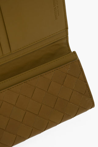 Portafoglio Bifold in Pelle Intrecciata