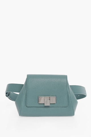 Magnetic Closure Leather Belt Bag