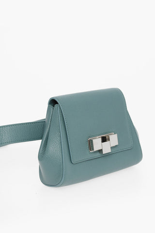 Magnetic Closure Leather Belt Bag