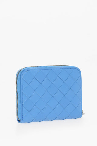 Portamonete in Pelle Intrecciata