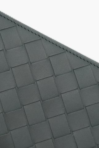 Portafoglio Lungo in Pelle Intrecciata