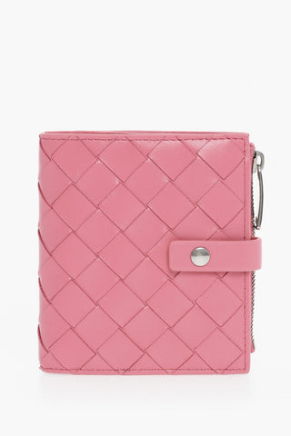 Woven Leather Bifold Wallet